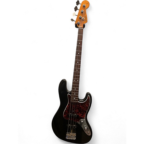 Used 1996 Fender American Vintage 1962 Jazz Bass Black Electric Bass Guitar