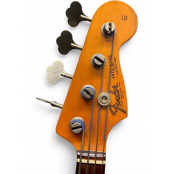 Used 1996 Fender American Vintage 1962 Jazz Bass Black Electric Bass Guitar