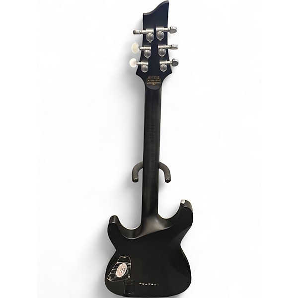 Used Schecter Guitar Research C1 Platinum Trans Black Solid Body Electric Guitar