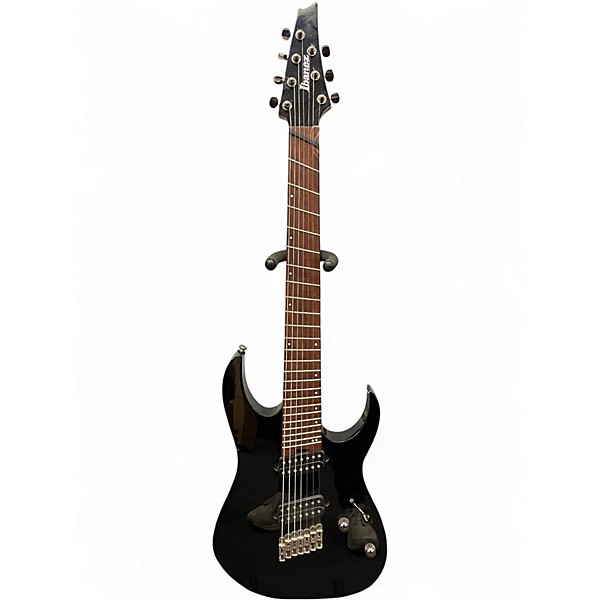 Used Ibanez RGMS7 Black Solid Body Electric Guitar