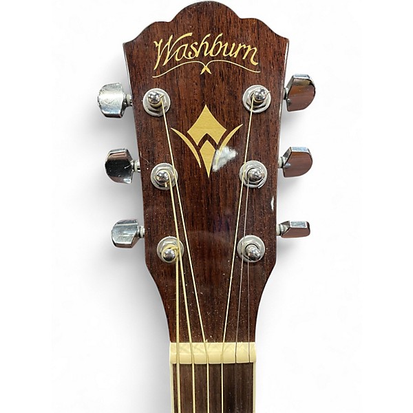 Used Washburn HD10SCE Natural Acoustic Electric Guitar
