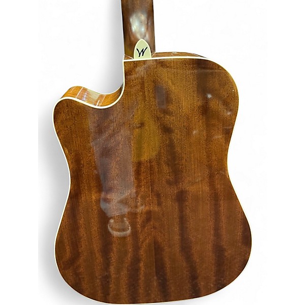 Used Washburn HD10SCE Natural Acoustic Electric Guitar