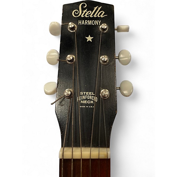 Used 1960s Stella HARMONY 2 Color Sunburst Acoustic Guitar