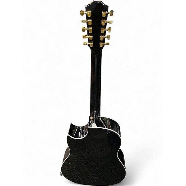 Used Taylor 657ce Bajo Quinto Black Acoustic Electric Guitar