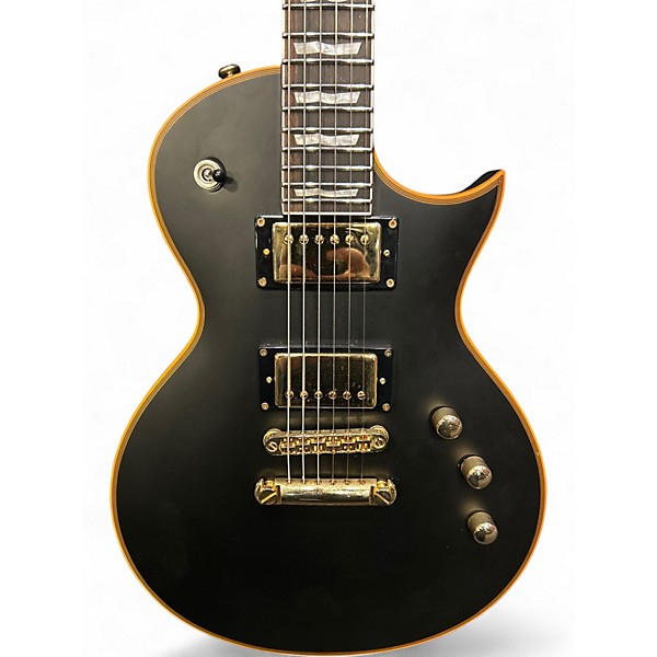 Used ESP EC1000 Black and Gold Solid Body Electric Guitar
