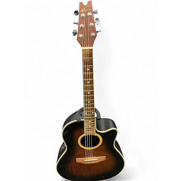 Used Applause AE36 Brown Sunburst Acoustic Electric Guitar