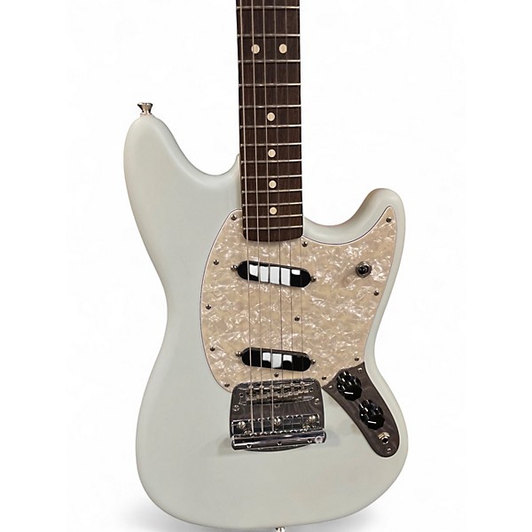 Used Fender American Performer Mustang Light blue Solid Body Electric Guitar