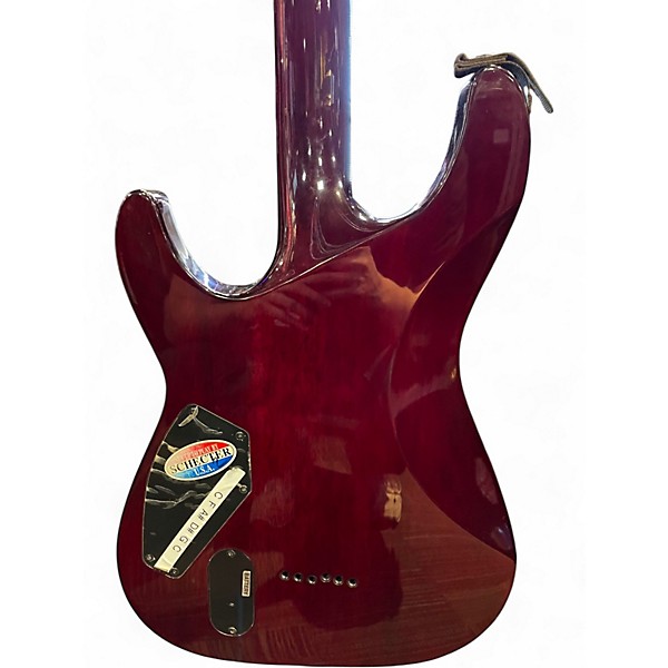 Used Schecter Guitar Research Hellraiser C1 Black Cherry Solid Body Electric Guitar