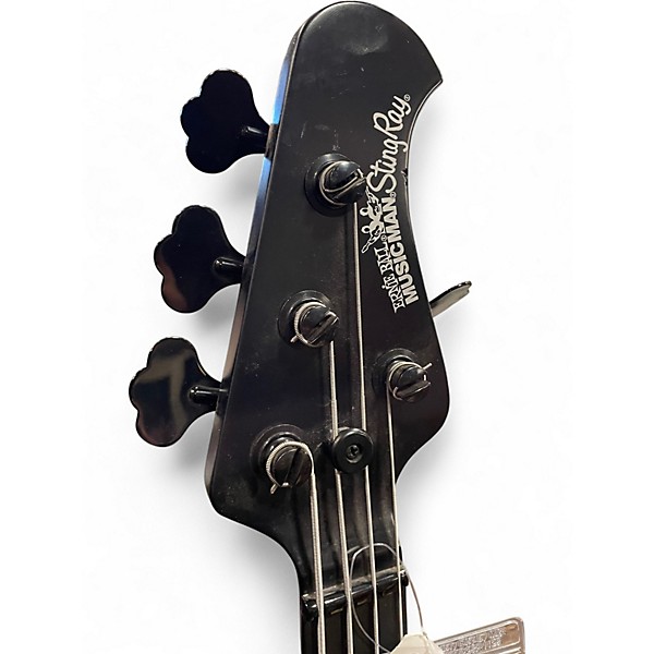 Used Ernie Ball music man sting ray 4hh Black Electric Bass Guitar