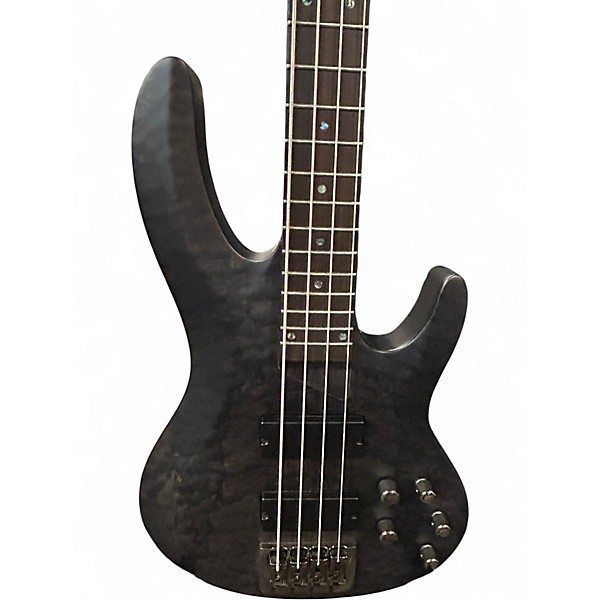Used ESP LTD B204 Trans Gray Electric Bass Guitar