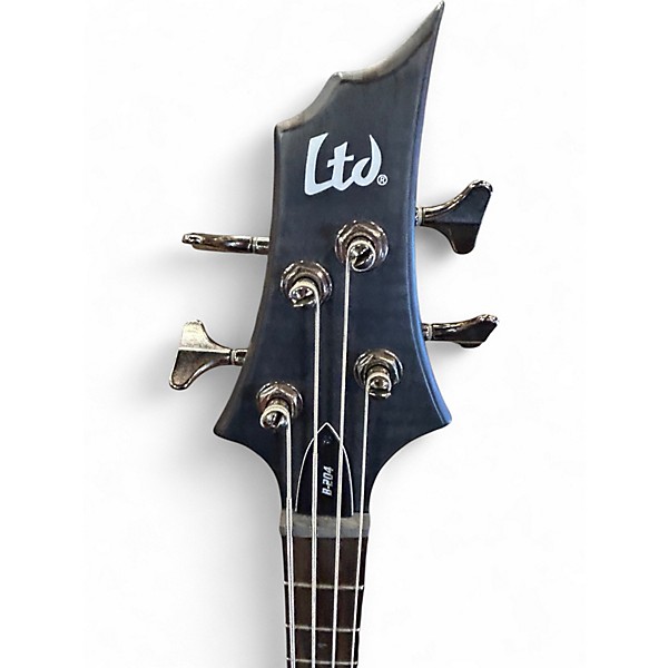 Used ESP LTD B204 Trans Gray Electric Bass Guitar
