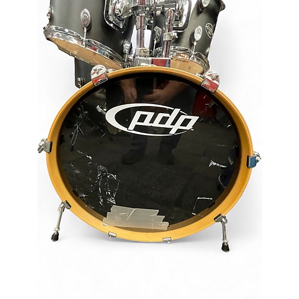 Used PDP by DW 5 Piece FS Birch Drumset Satin Black Drum Kit
