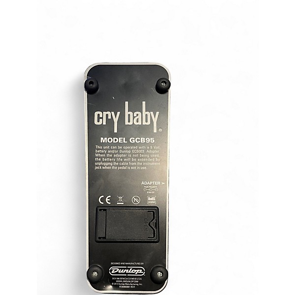 Used Dunlop GCB95 Original Crybaby Wah Effect Pedal