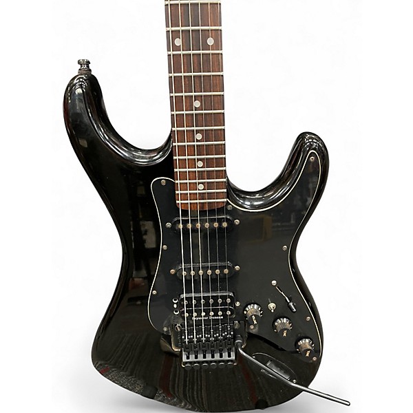 Used Kramer 300ST Black Solid Body Electric Guitar