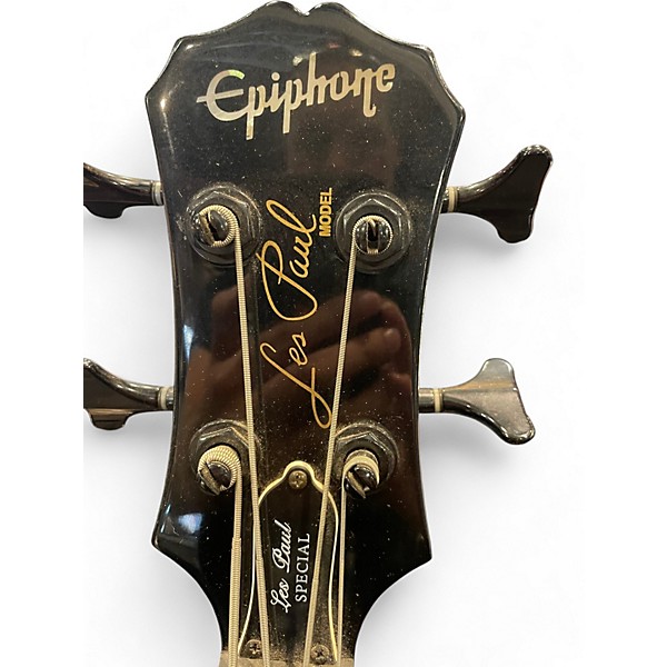 Used Epiphone Les Paul Bass Trans Gray Electric Bass Guitar