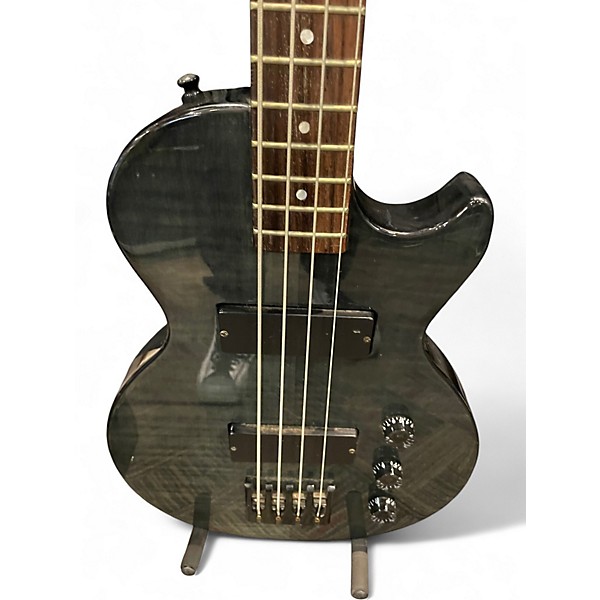Used Epiphone Les Paul Bass Trans Gray Electric Bass Guitar