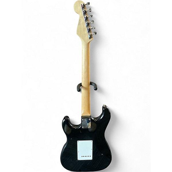 Used Starcaster by Fender Stratocaster black Solid Body Electric Guitar