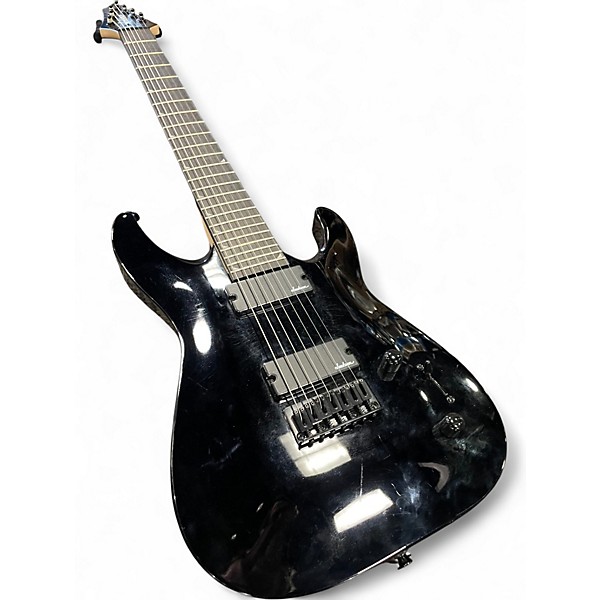 Used Jackson JS22-7 Dinky 7 String Black Solid Body Electric Guitar