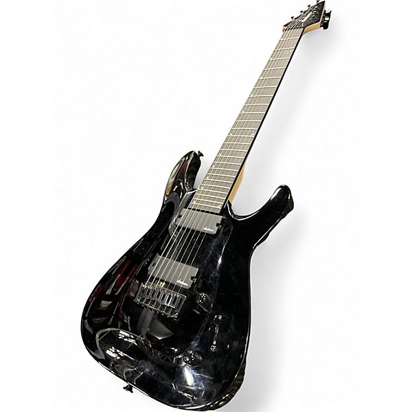 Used Jackson JS22-7 Dinky 7 String Black Solid Body Electric Guitar