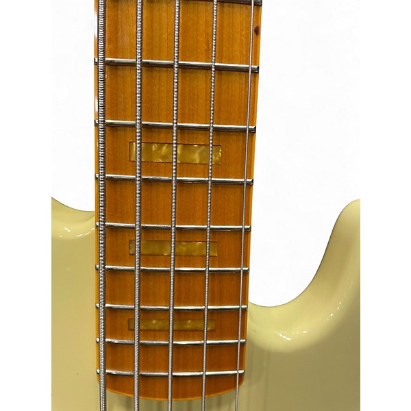 Used Markbass GV5 GLOXY 5 STRING Cream Electric Bass Guitar