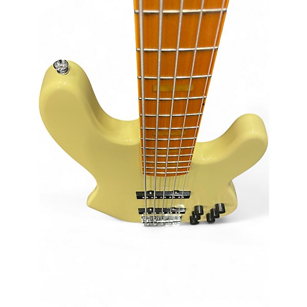 Used Markbass GV5 GLOXY 5 STRING Cream Electric Bass Guitar