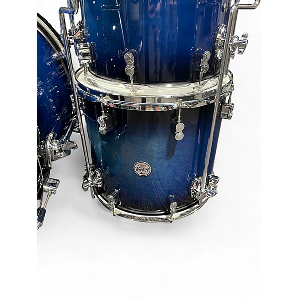 Used PDP by DW 6 Piece Concept Series Blue Burst Drum Kit