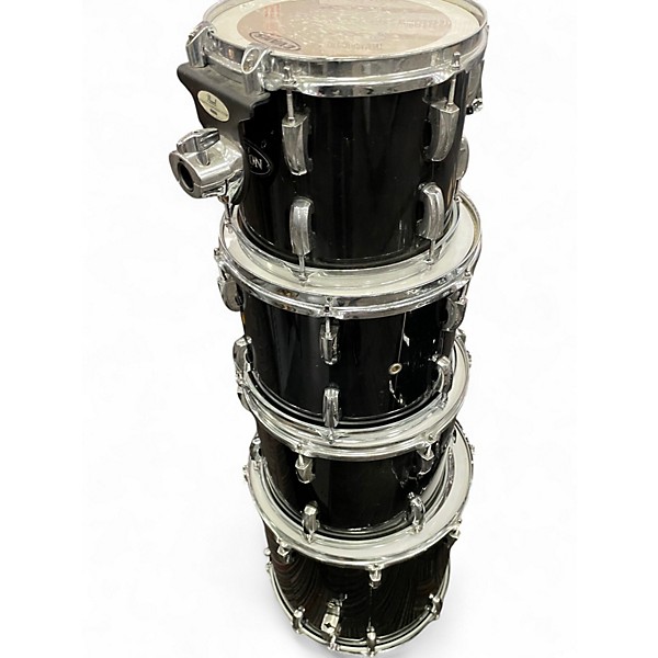 Used Pearl 5 Piece Vision Series Black Drum Kit