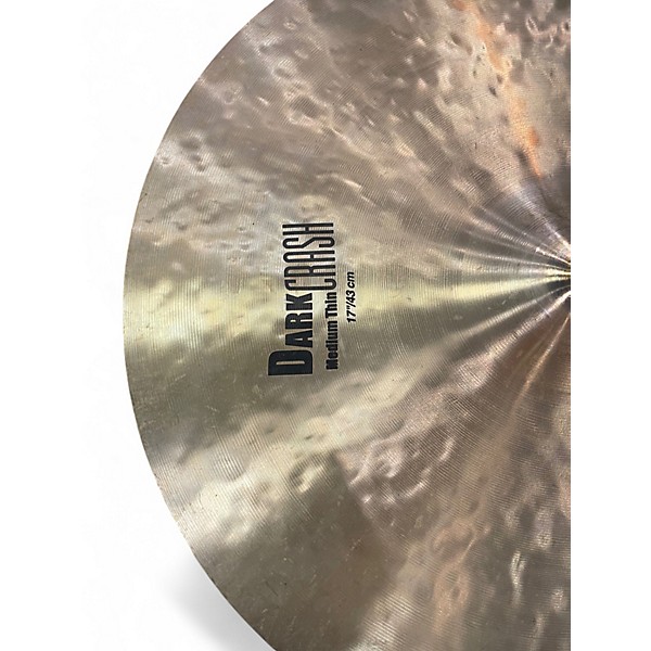 Used Zildjian 17in K Thin Dark Crash Cymbal