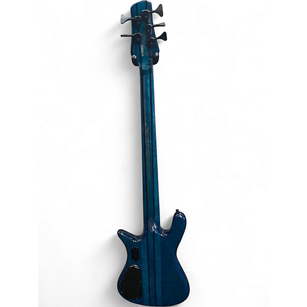 Used Spector ns dimension 5 black and blue Electric Bass Guitar
