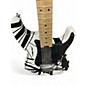 Used EVH Striped Series Black and White Solid Body Electric Guitar