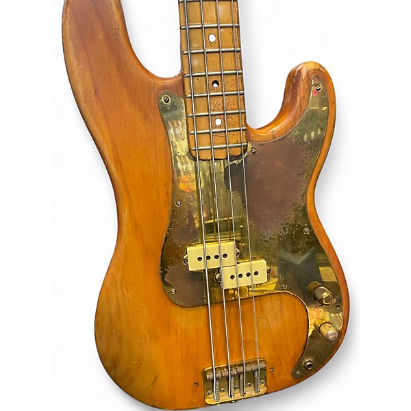 Vintage 1971 Fender American P bass Natural Electric Bass Guitar