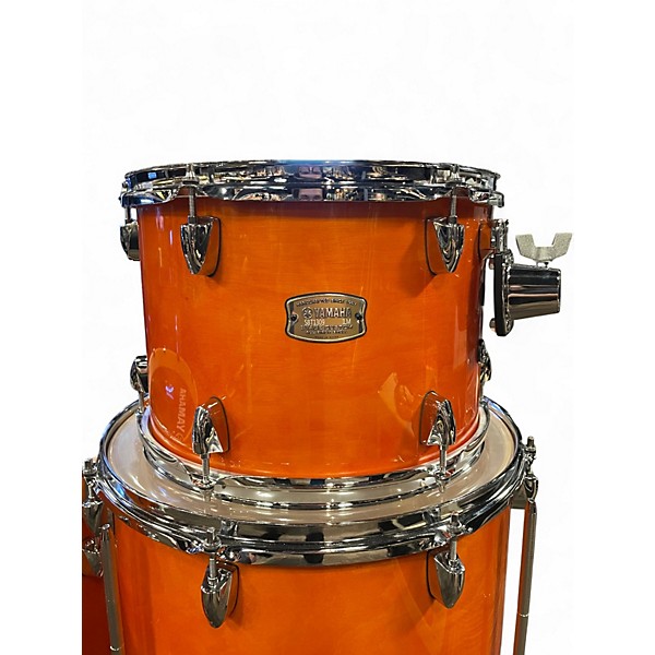 Used Yamaha 3 Piece Stage Custom Orange Drum Kit