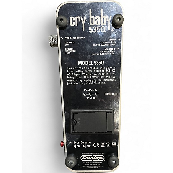 Used Dunlop 535Q Cry Baby Multi-Wah Effect Pedal