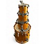 Used TAMA 4 Piece Starclassic Amber Drum Kit thumbnail