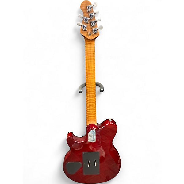 Used Ernie Ball Music Man Axis ROASTED AMBER FLAME Solid Body Electric Guitar