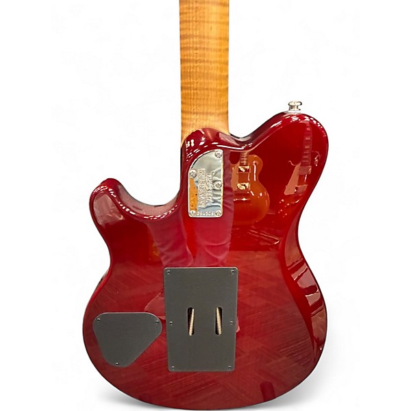 Used Ernie Ball Music Man Axis ROASTED AMBER FLAME Solid Body Electric Guitar