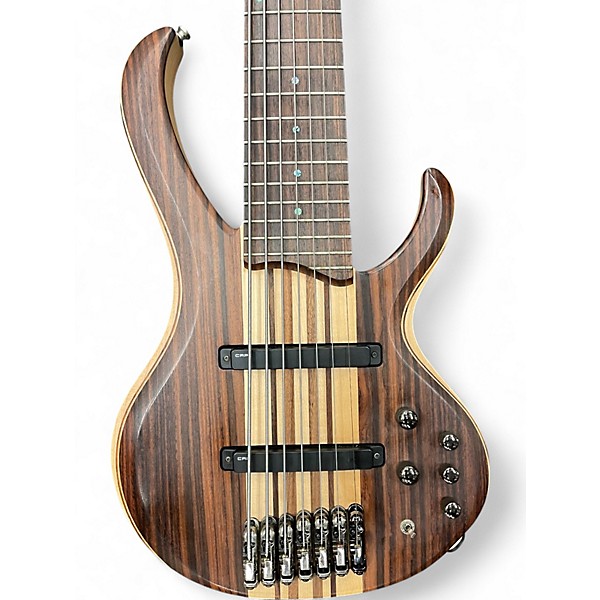 Used Ibanez BTB7 7 String natural Electric Bass Guitar