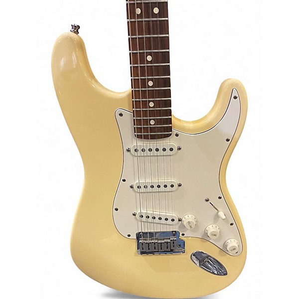 Vintage 1996 Fender American Standard Stratocaster Vintage White Solid Body Electric Guitar