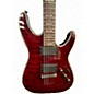 Used Schecter Guitar Research Hellraiser C1 Trans Red Solid Body Electric Guitar