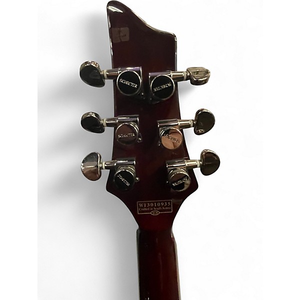Used Schecter Guitar Research Hellraiser C1 Trans Red Solid Body Electric Guitar