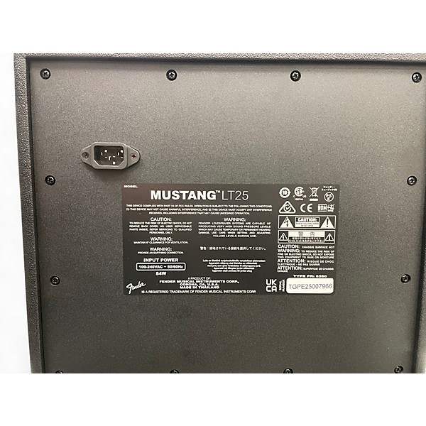 Used Fender Mustang LT25 25W 1x8 Guitar Combo Amp