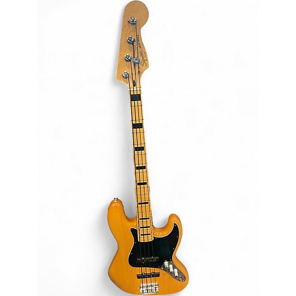 Used Squier Classic Vibe 70s Jazz Bass Natural Electric Bass Guitar