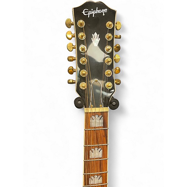 Used Epiphone J-200  SUNBURST 12 String Acoustic Electric Guitar