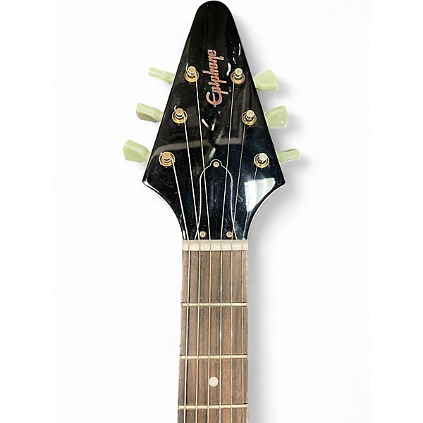 Used Epiphone 1958 Korina Flying V White Solid Body Electric Guitar