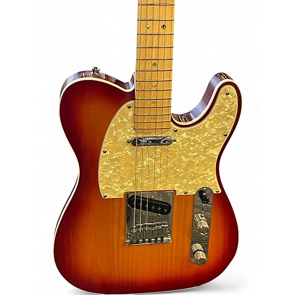 Used Fender American Deluxe Telecaster aged cherry sunburst Solid Body Electric Guitar