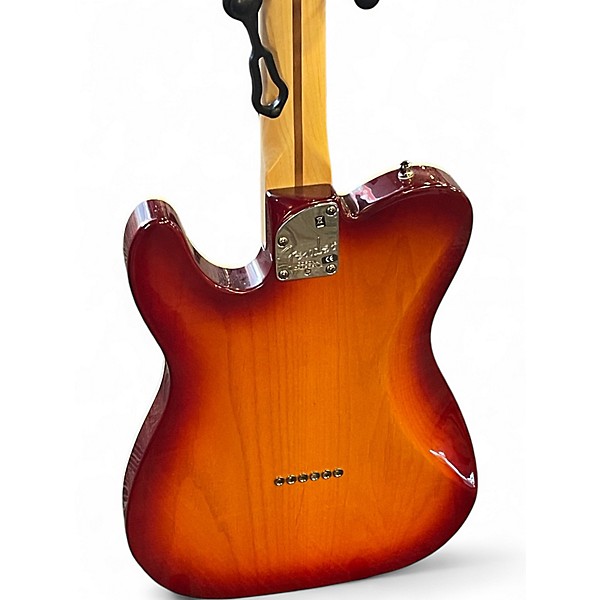 Used Fender American Deluxe Telecaster aged cherry sunburst Solid Body Electric Guitar