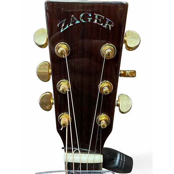 Used Zager zad 900ce Natural Acoustic Electric Guitar
