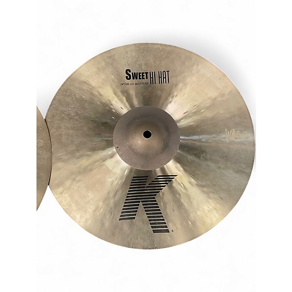 Used Zildjian 14in K Sweet Hi Hat Pair Cymbal