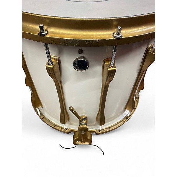Used Ludwig 12in CHALLENGER MARCHING SNARE WHITE Drum