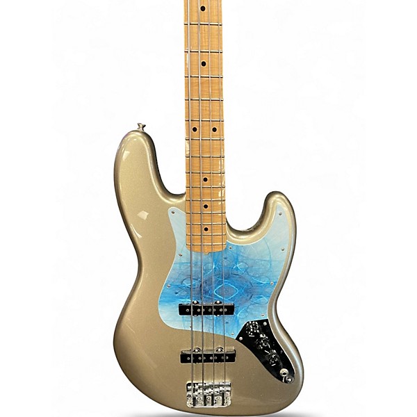 Used Fender 75th Anniversary Commemorative American Jazz Bass Silver Electric Bass Guitar